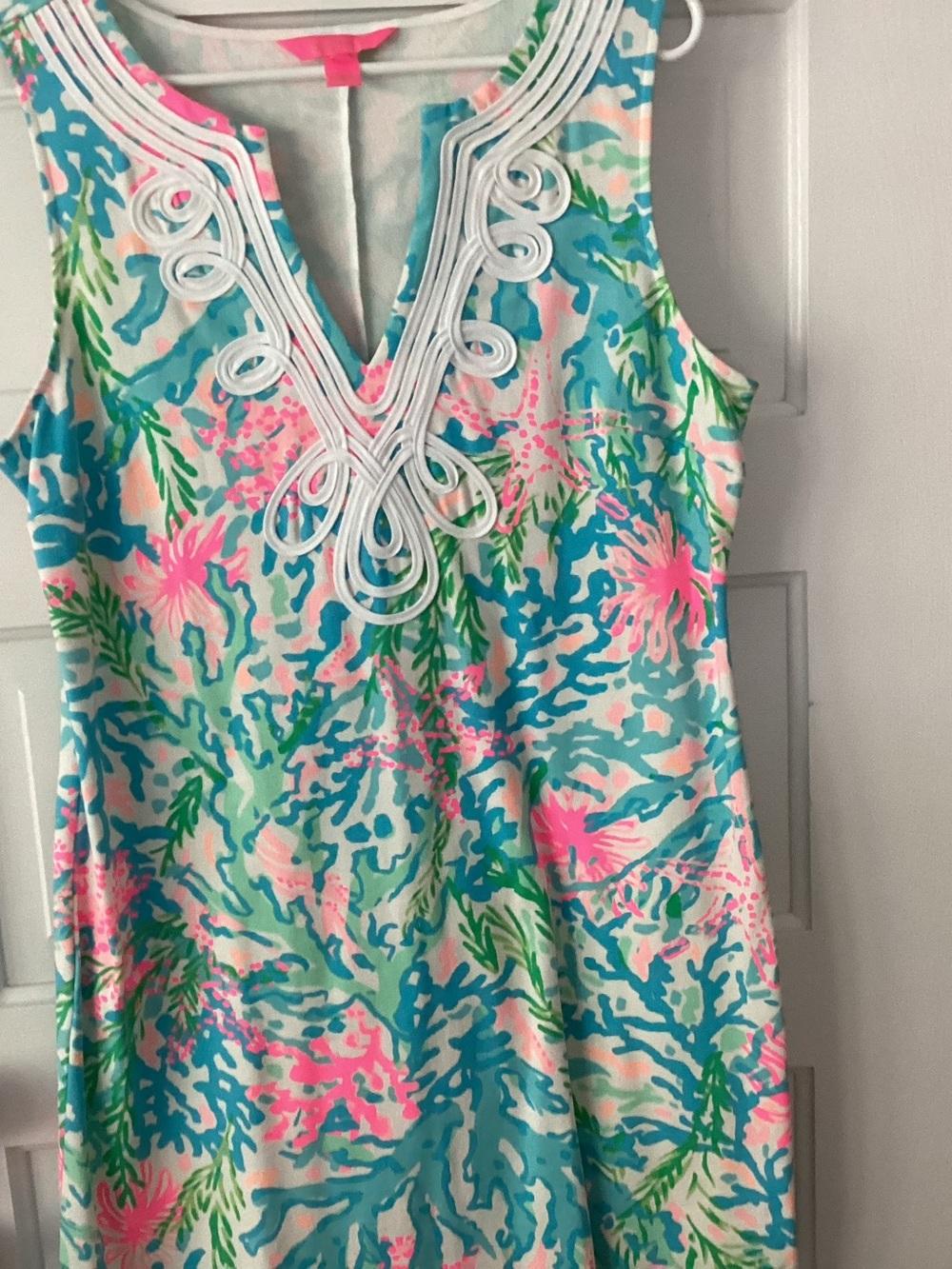Lilly Pulitzer Blue & Teal Sleeveless Swim Coverup Dress